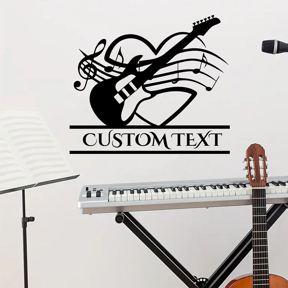 Home Decor Wallpaper - 1 adet Diy gitar özel metin