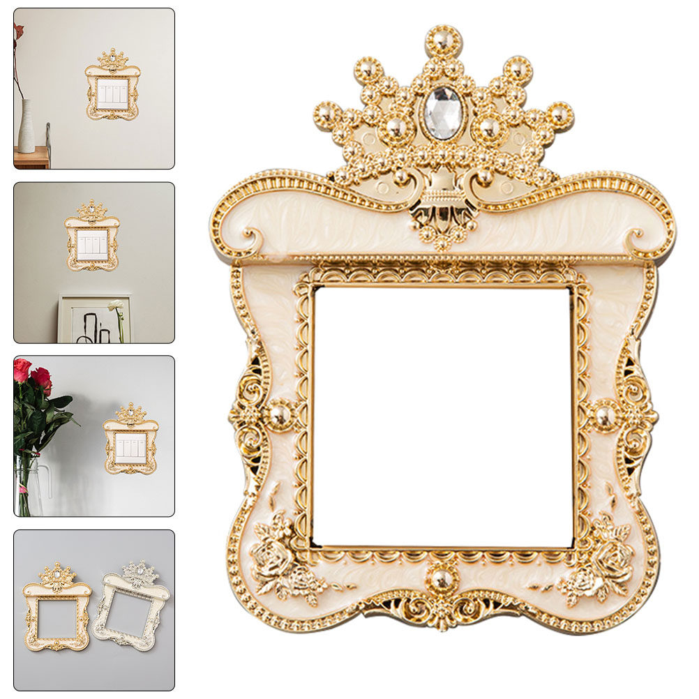 Home Decor Outlet - Yapay elmaslı duvar priz plakası dekoratif