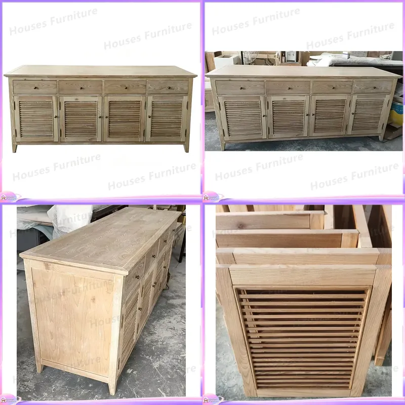 Home Decor Organizer - Doğal Geri Kazanılmış Ahşap Ayakkabı Dolabı