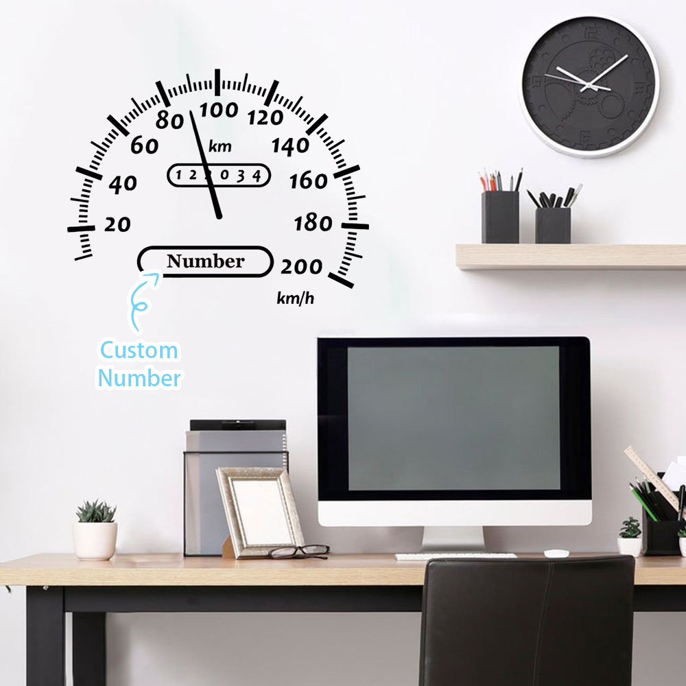 Home Decor Wallpaper - 1 adet yaratıcı yakıt göstergesi kişiselleştirilmiş