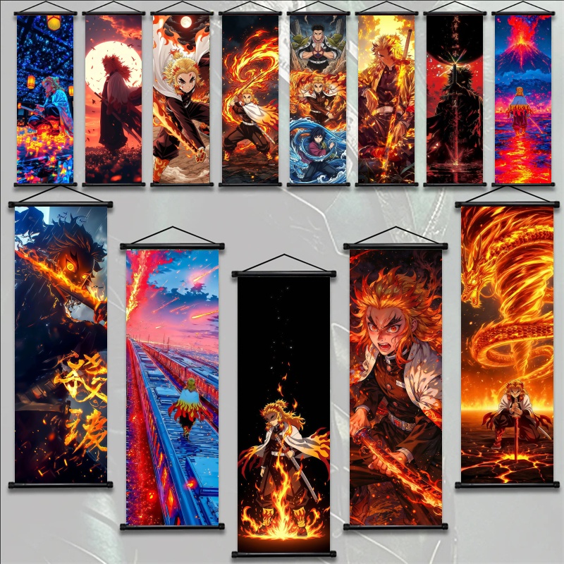 Home Decor Wall Pictures - Demon Slayer Kyojuro Rengoku HD Baskılı