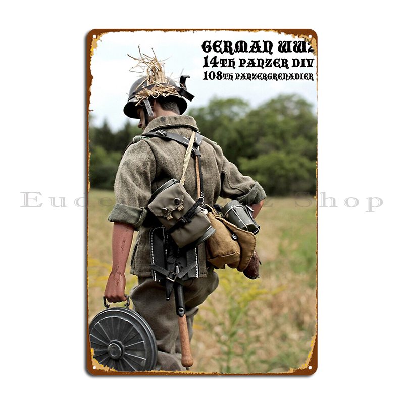 Germany Home Decor - Ww2 Alman Panzergrenadier Kara mayını Ile