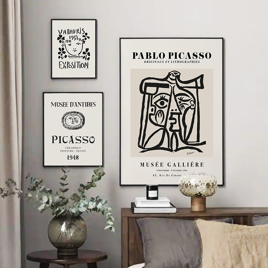 Picasso Line Kedi Güvercin Kız - Home Decor Exhibition incelemesi ve fiyatı