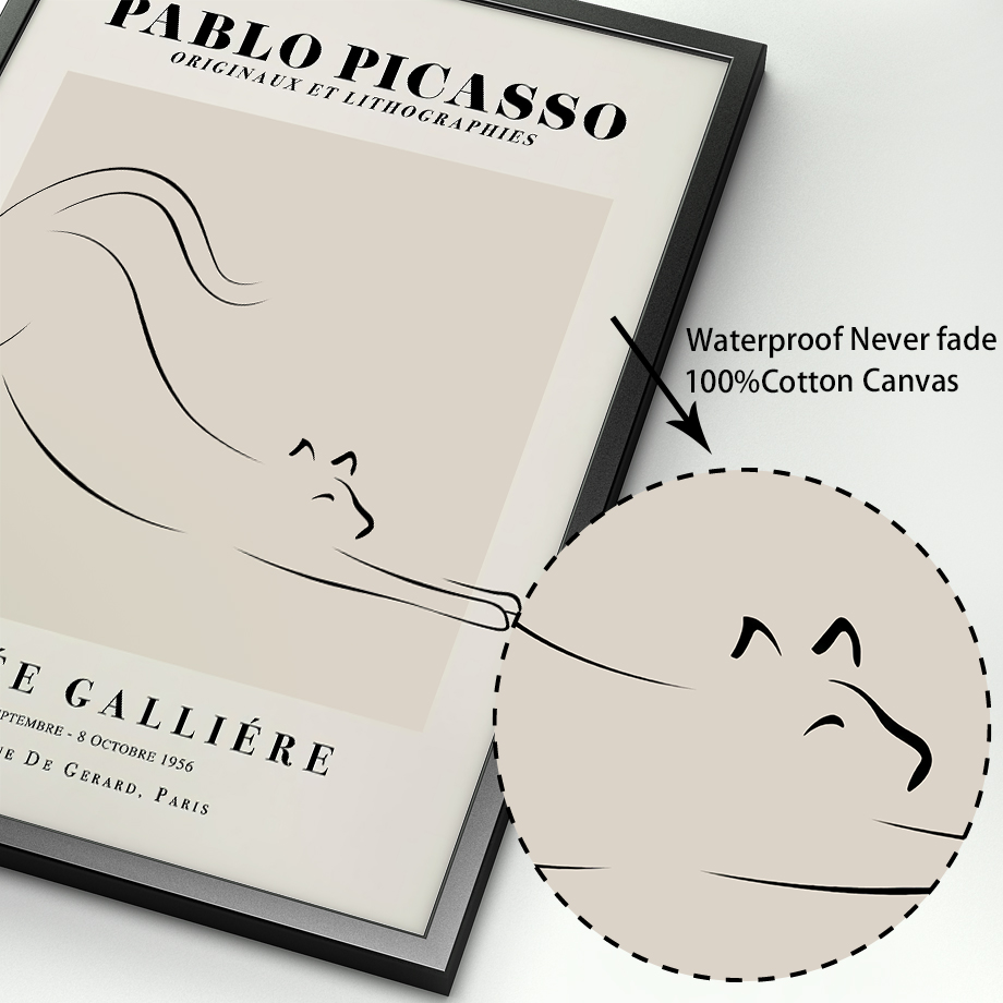 Picasso Line Kedi Güvercin Kız - Home Decor Exhibition incelemesi ve fiyatı