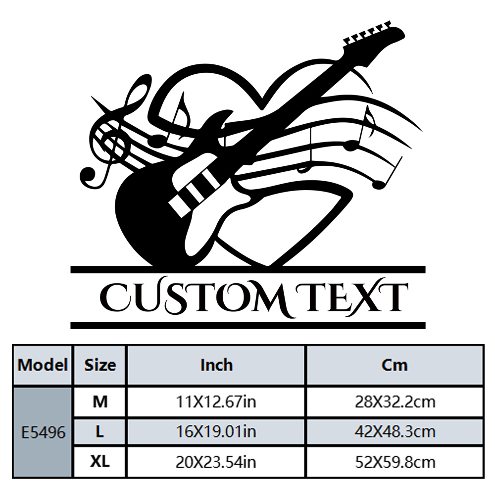 1 adet Diy gitar özel metin ev - Home Decor Wallpaper incelemesi ve fiyatı