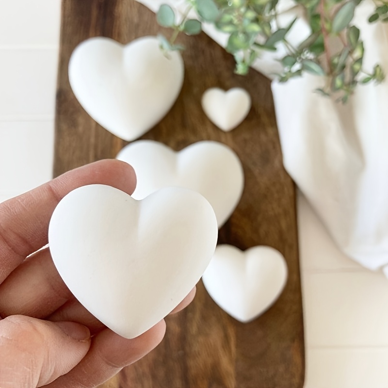 5 adet Kalp Şeklinde Alçı Mum  - Home Decor Handicraft incelemesi ve fiyatı