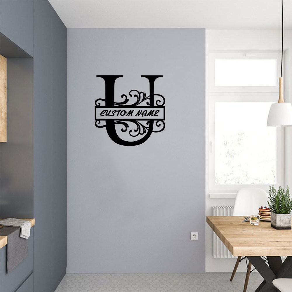 1 adet serin harf U özelleştir - Home Decor Wallpaper incelemesi ve fiyatı