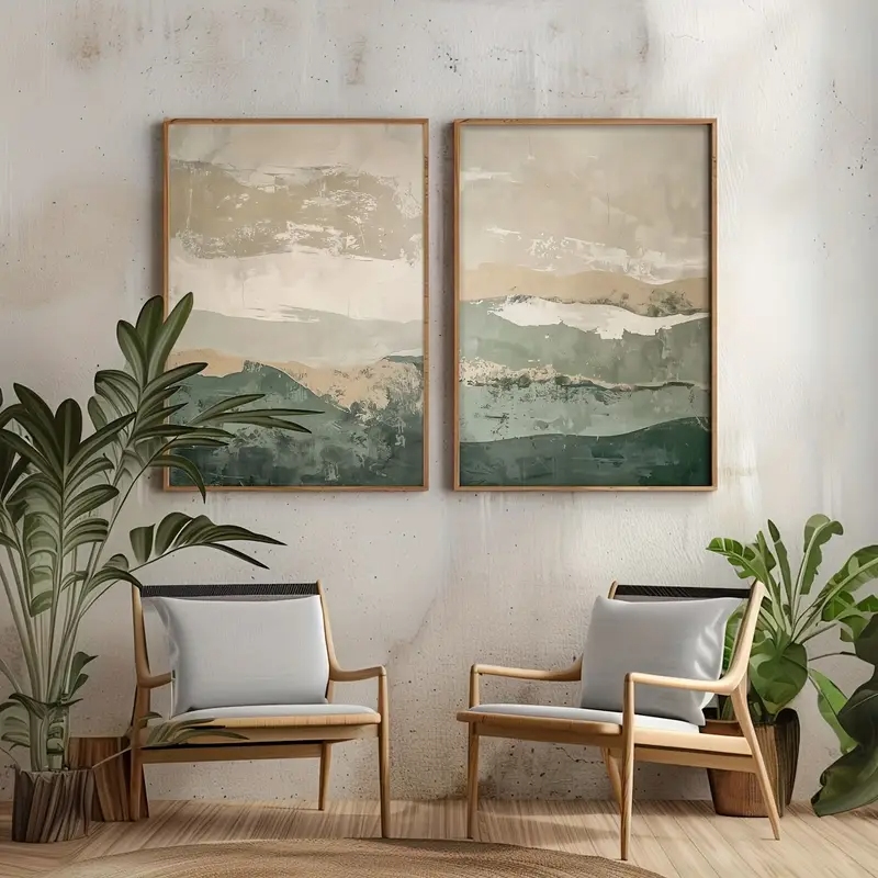 2 adet/takım Wabi Sabi Soyut G - Home Decor Korea incelemesi ve fiyatı
