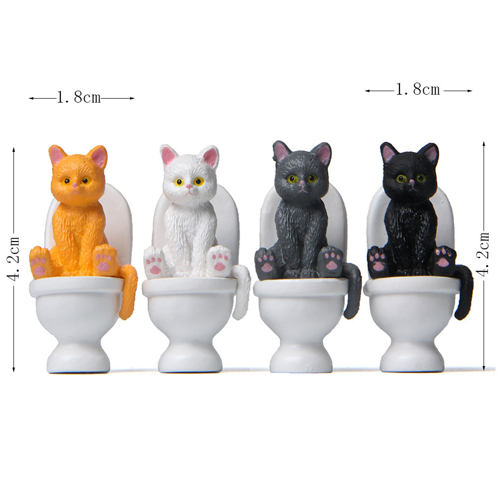 Kedi figürinler üzerinde oturm - Home Decor Korea incelemesi ve fiyatı