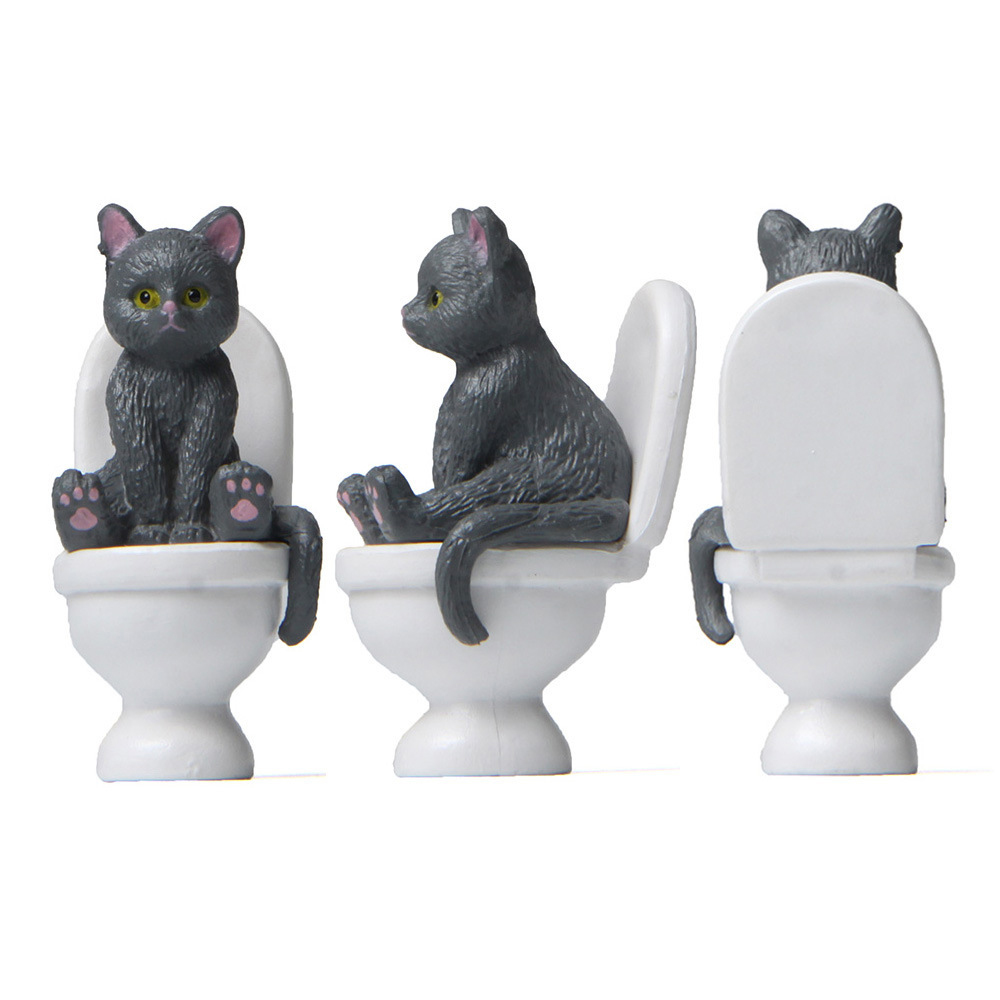 Kedi figürinler üzerinde oturm - Home Decor Korea incelemesi ve fiyatı