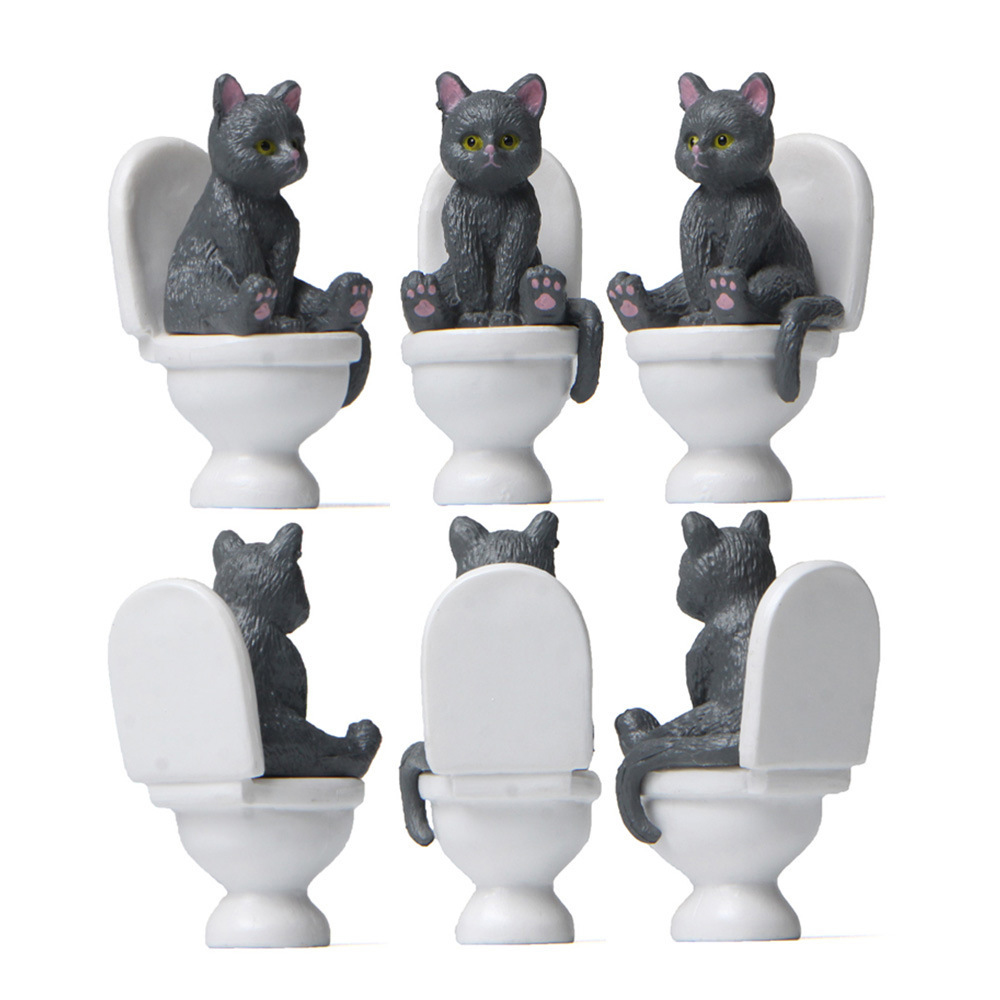 Kedi figürinler üzerinde oturm - Home Decor Korea incelemesi ve fiyatı