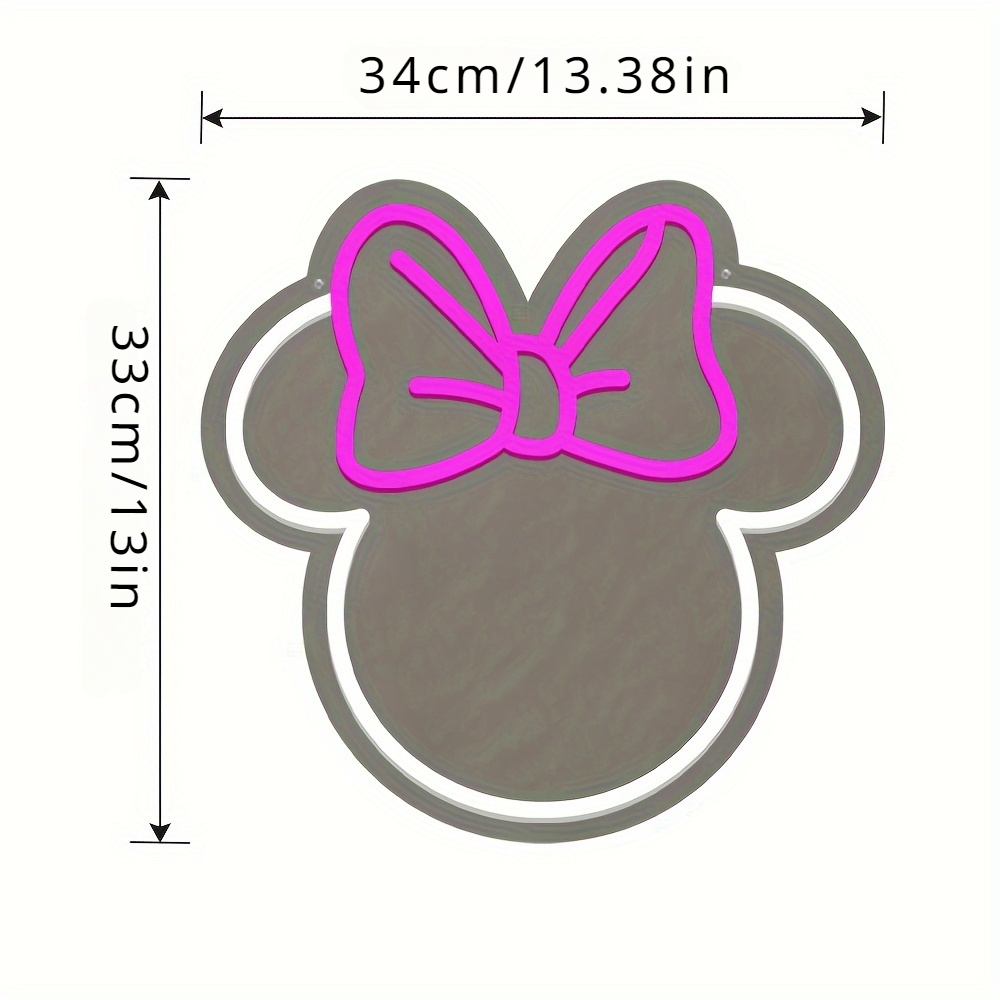 Disney Minnie Mouse LED Neon T - Home Decor Disney incelemesi ve fiyatı