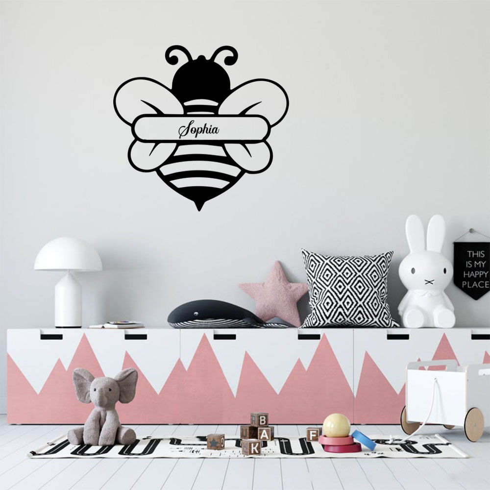 1 adet moda arı kişiselleştiri - Home Decor Wallpaper incelemesi ve fiyatı