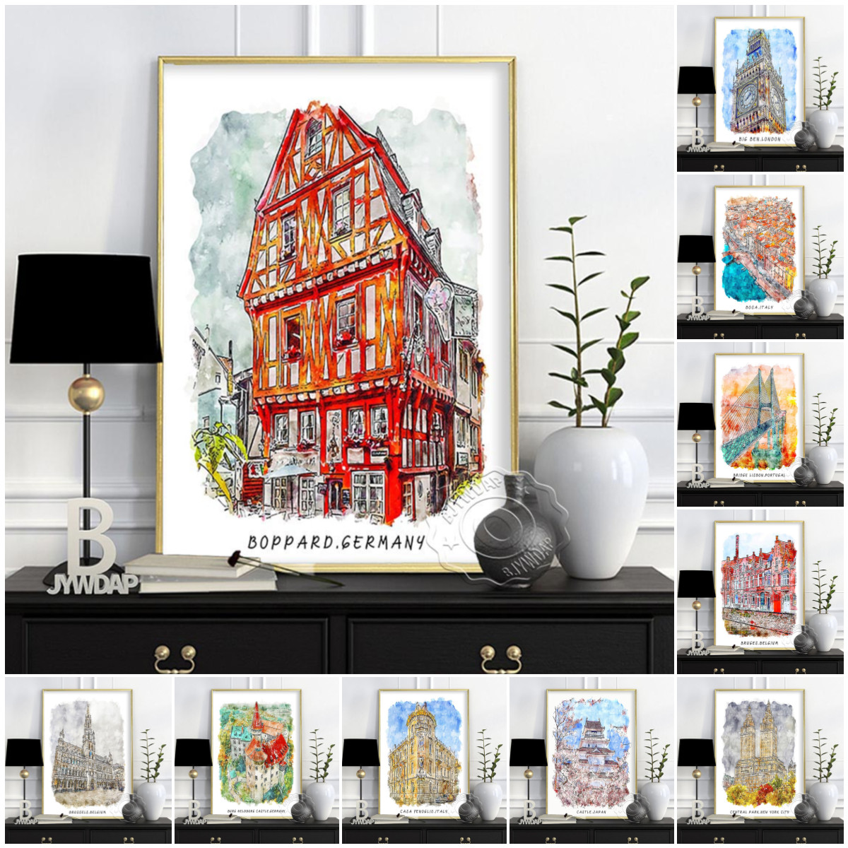 Dünya Şehri Seyahat Posteri, L - Germany Home Decor incelemesi ve fiyatı