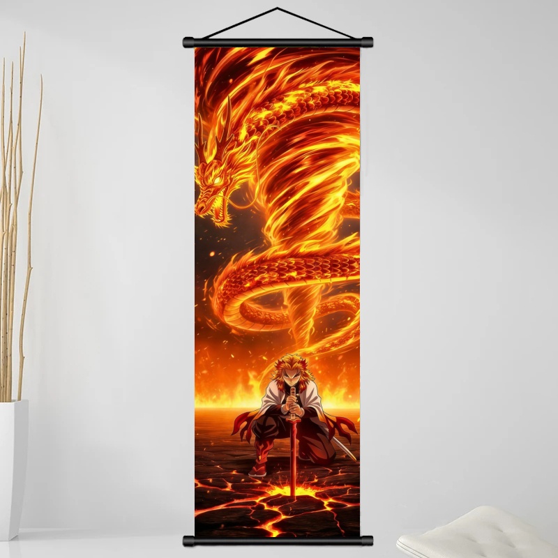 Demon Slayer Kyojuro Rengoku H - Home Decor Wall Pictures incelemesi ve fiyatı