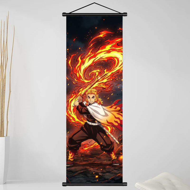 Demon Slayer Kyojuro Rengoku H - Home Decor Wall Pictures incelemesi ve fiyatı