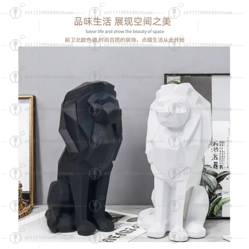 İskandinav geometrik aslan süs - Home Decor Handicraft incelemesi ve fiyatı