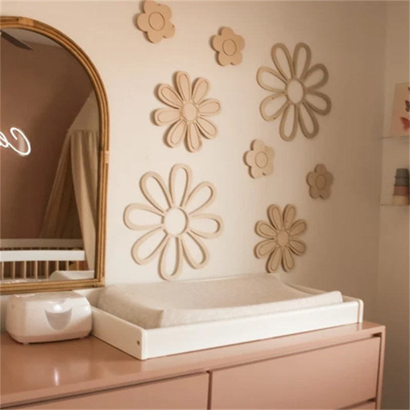 Ahşap Papatya Duvar Çiçekleri  - Home Decor Korea incelemesi ve fiyatı