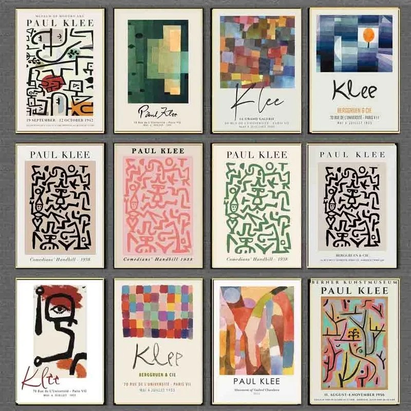 Paul Klee Sergi Stilleri Duvar - Home Decor Exhibition incelemesi ve fiyatı