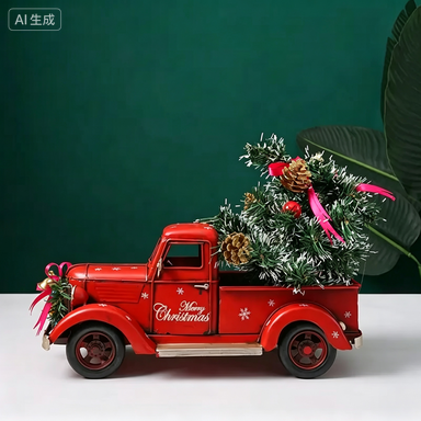 FY Vintage Kırmızı Noel Kamyon - Home Decor Handicraft incelemesi ve fiyatı