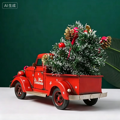 FY Vintage Kırmızı Noel Kamyon - Home Decor Handicraft incelemesi ve fiyatı