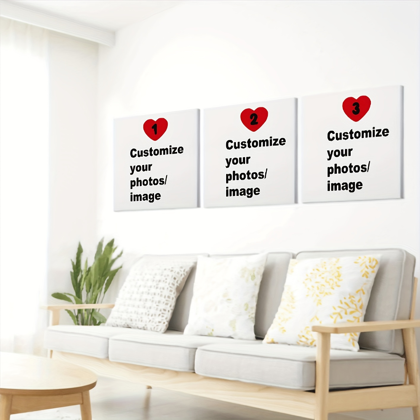 3'lü/set Özel Kare Kanvas Post - Home Decor Wall Pictures incelemesi ve fiyatı