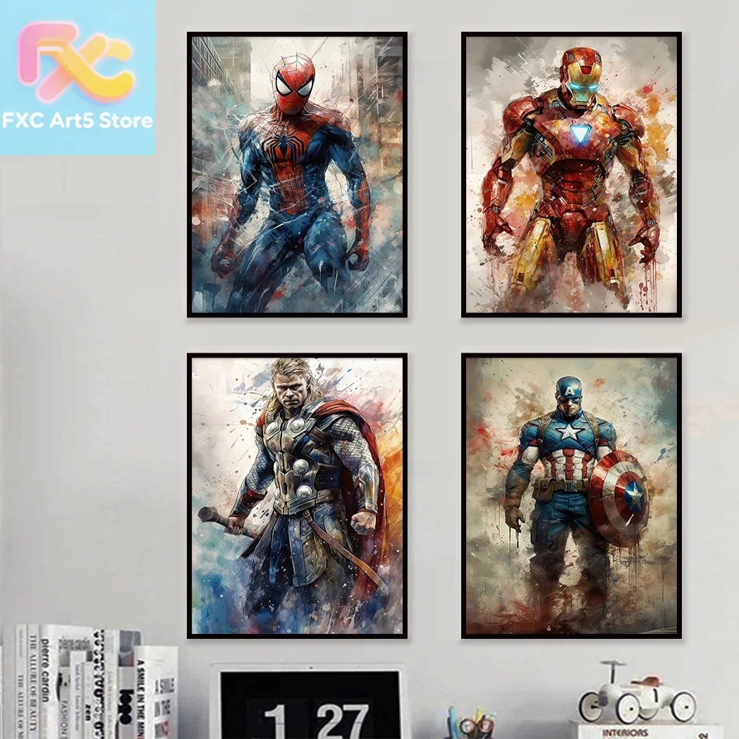 1 adet çerçevesiz Marvel Film  - Home Decor Disney incelemesi ve fiyatı