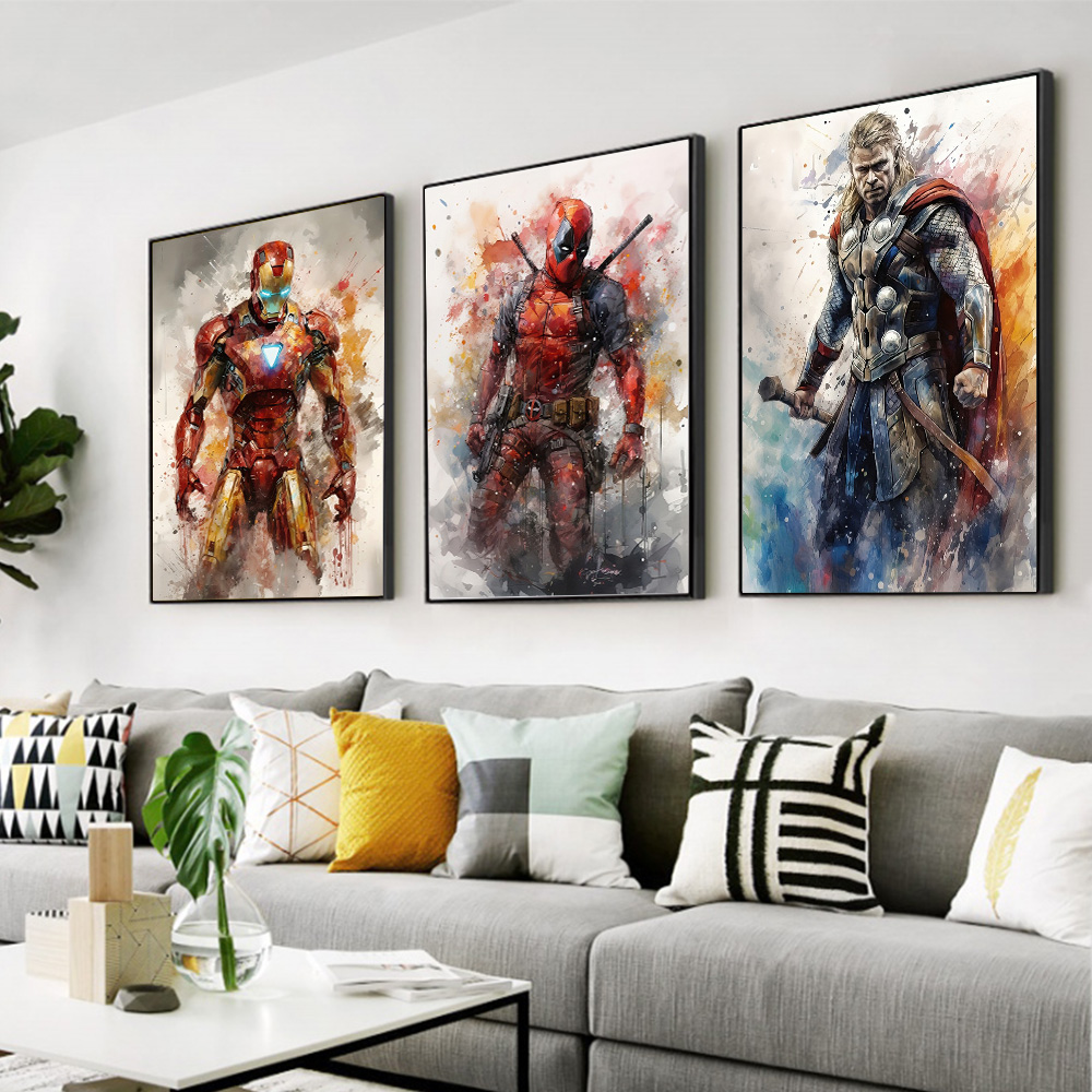 1 adet çerçevesiz Marvel Film  - Home Decor Disney incelemesi ve fiyatı