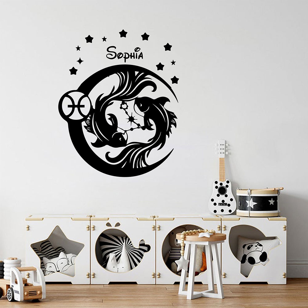 1 adet Diy balık burcu özelleş - Home Decor Wallpaper incelemesi ve fiyatı